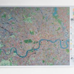 London Street Map with Cycle Routes (Forest)