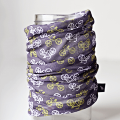 Multi-Functional Scarf Tube by Race Baby (Grey, White & Yellow)