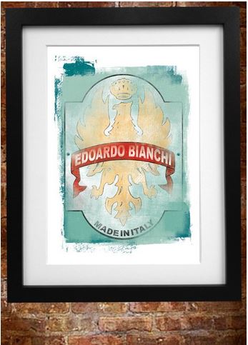 Retro Bianchi Poster