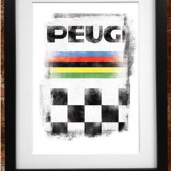 Retro Peugeot World Championship Print