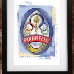 Retro Pinarello Head Badge Print