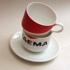 Faema Retro Teams Bone China Stacking Cups Set