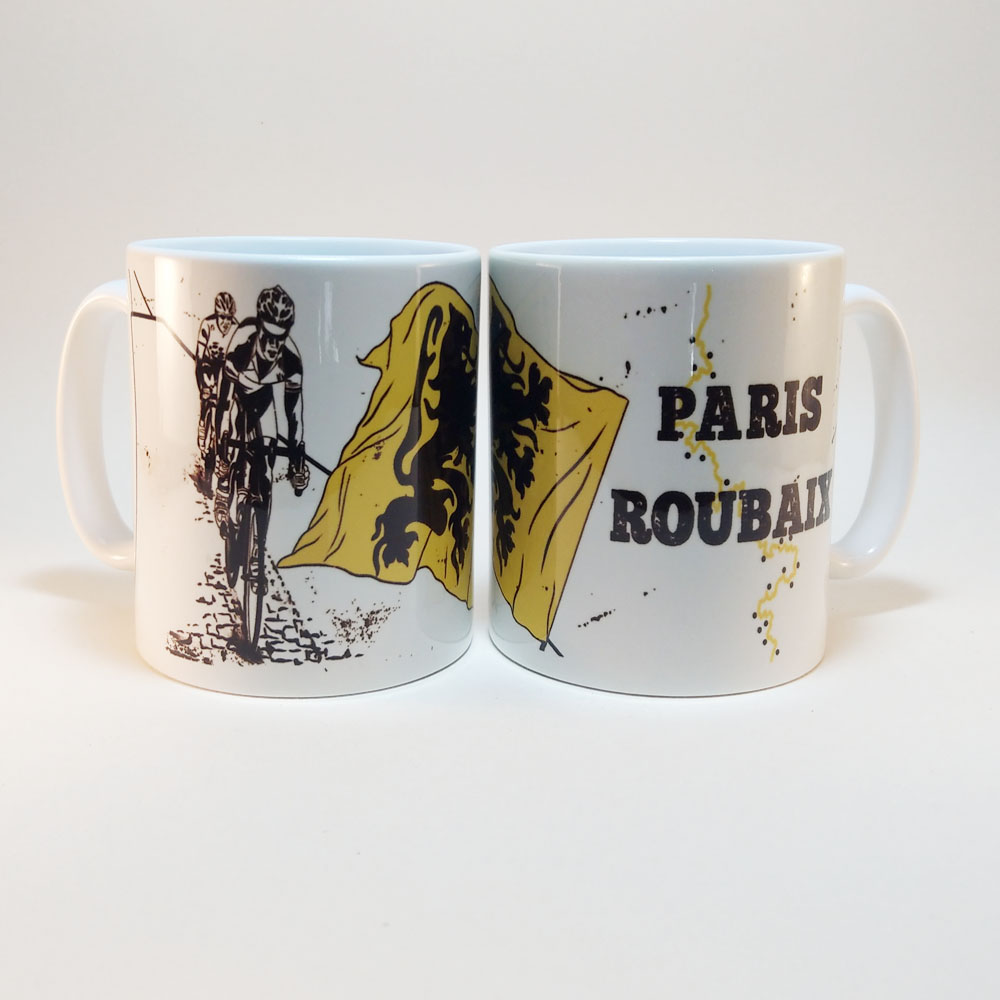 Paris Roubaix Bike Mug