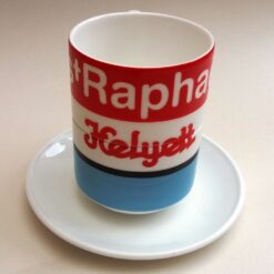 St Raphael Retro Teams Bone China Stacking Cups Set