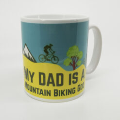 My Dad is a Mountain Biking God Personalised Cycling Mug