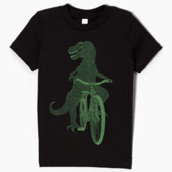 Kids Cycling T-Shirt | Dinosaur on a Bike