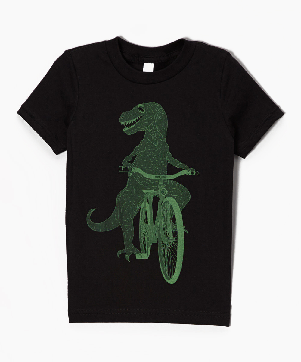 Kids Black Dinosaur t-shirt