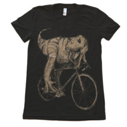 Kids Cycling T-Shirt | T-Rex on a Bike