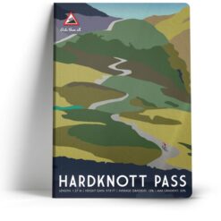 Nostalgia Hardknott Pass Cycling Inspired Notebooks