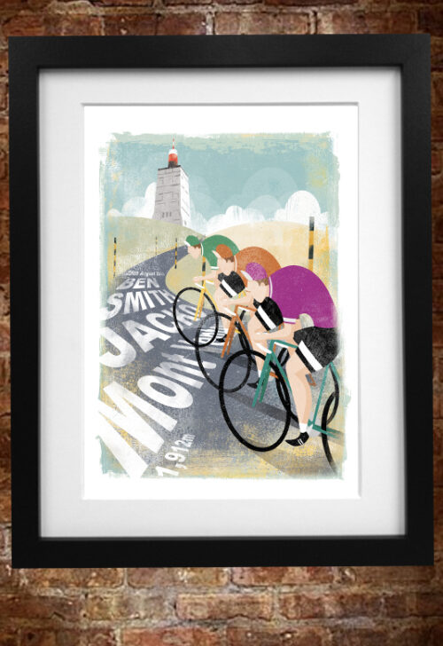 personalised cycling print