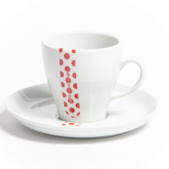 Polka Dot Jersey Cappuccino Cups & Saucers
