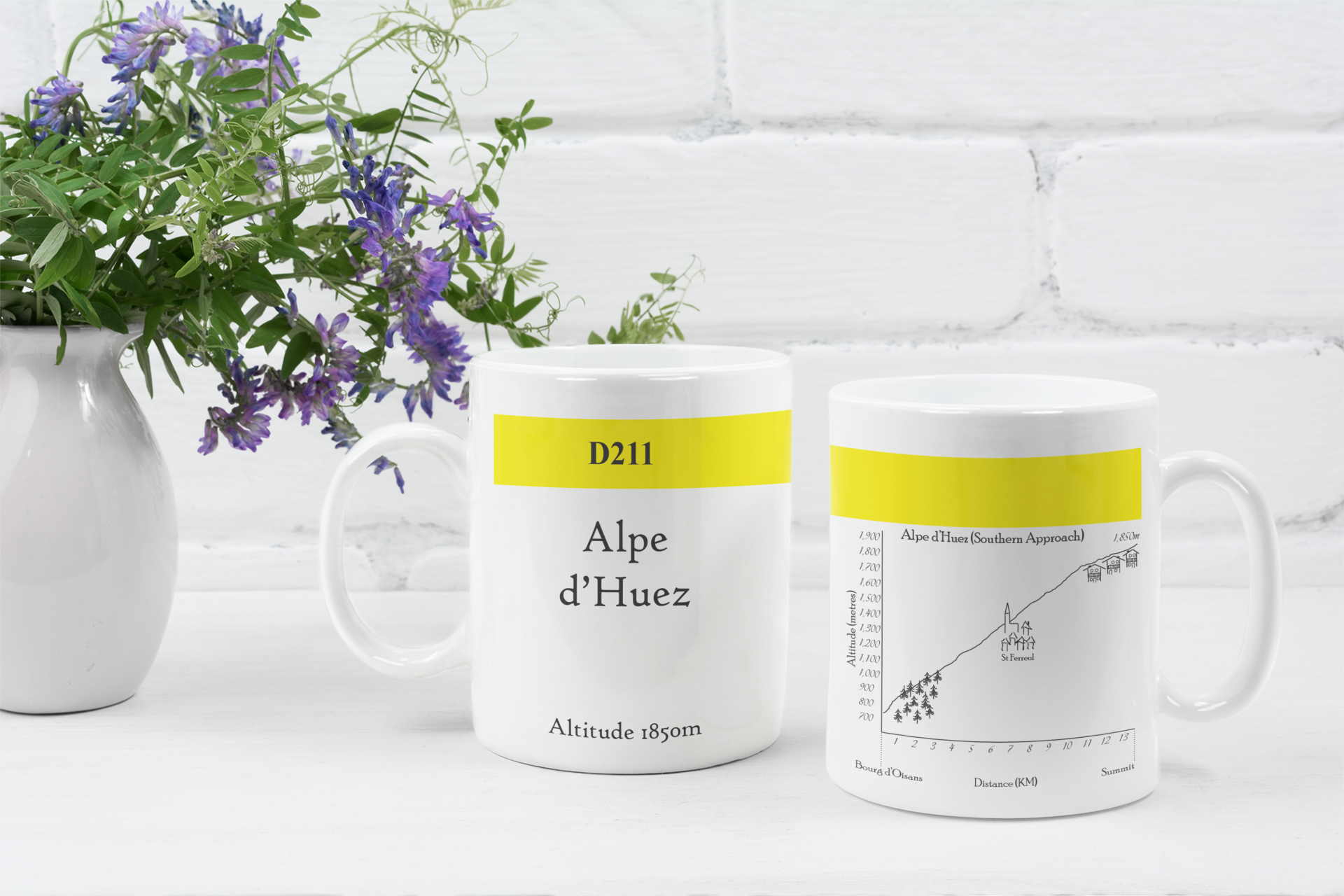 alpe d'huez famous climbs mug