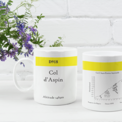 Col d’Aspin Famous Climbs Road Marker Mug