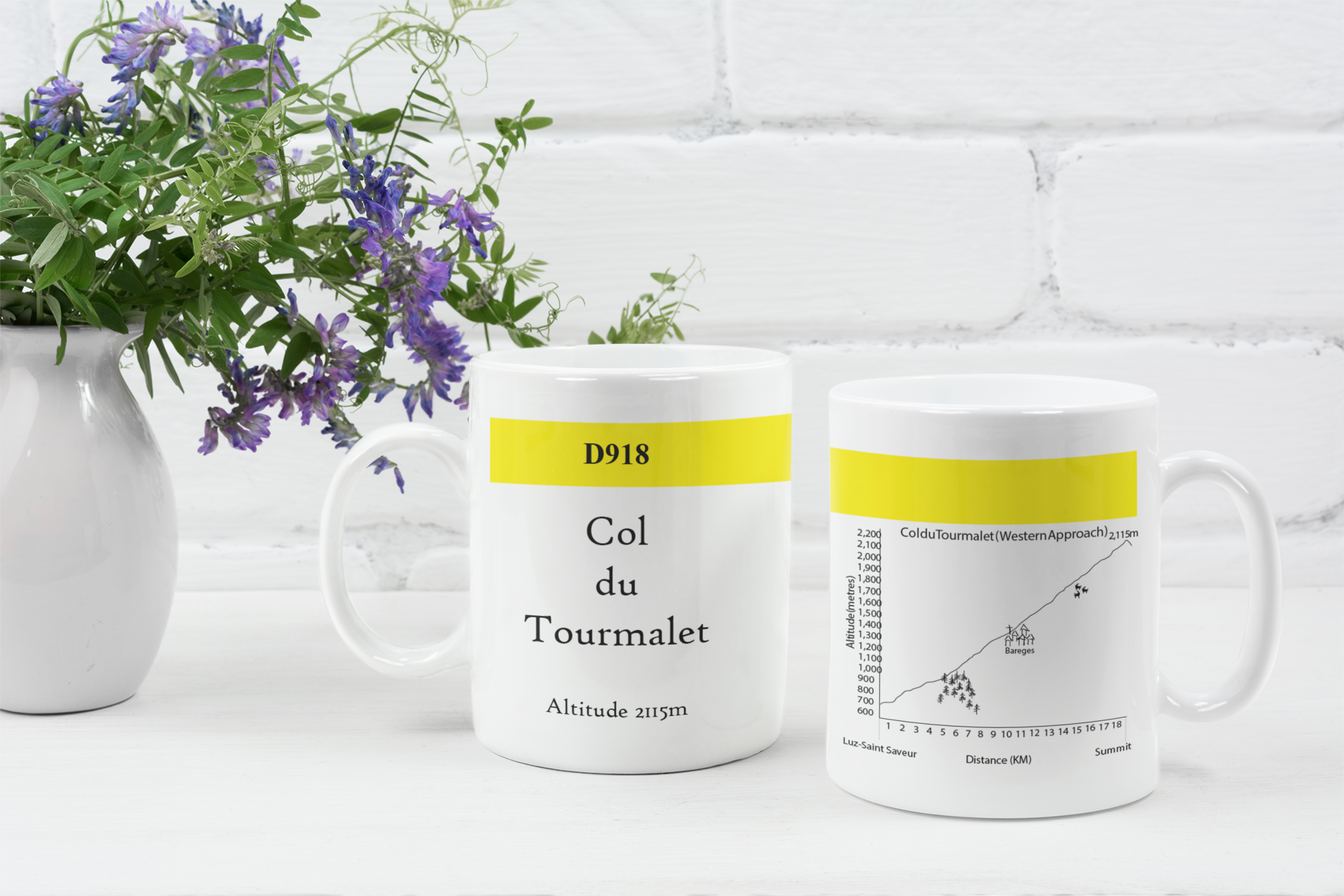 col du tourmalet famous climbs mug