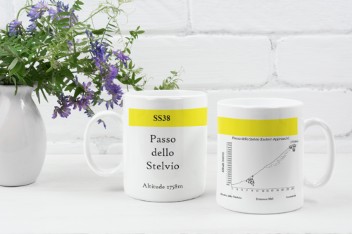 Passo Dello Stelvio famous climbs mug