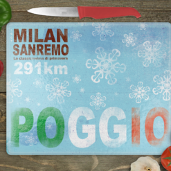 Milan San Remo Cycling Inspired Chopping Board