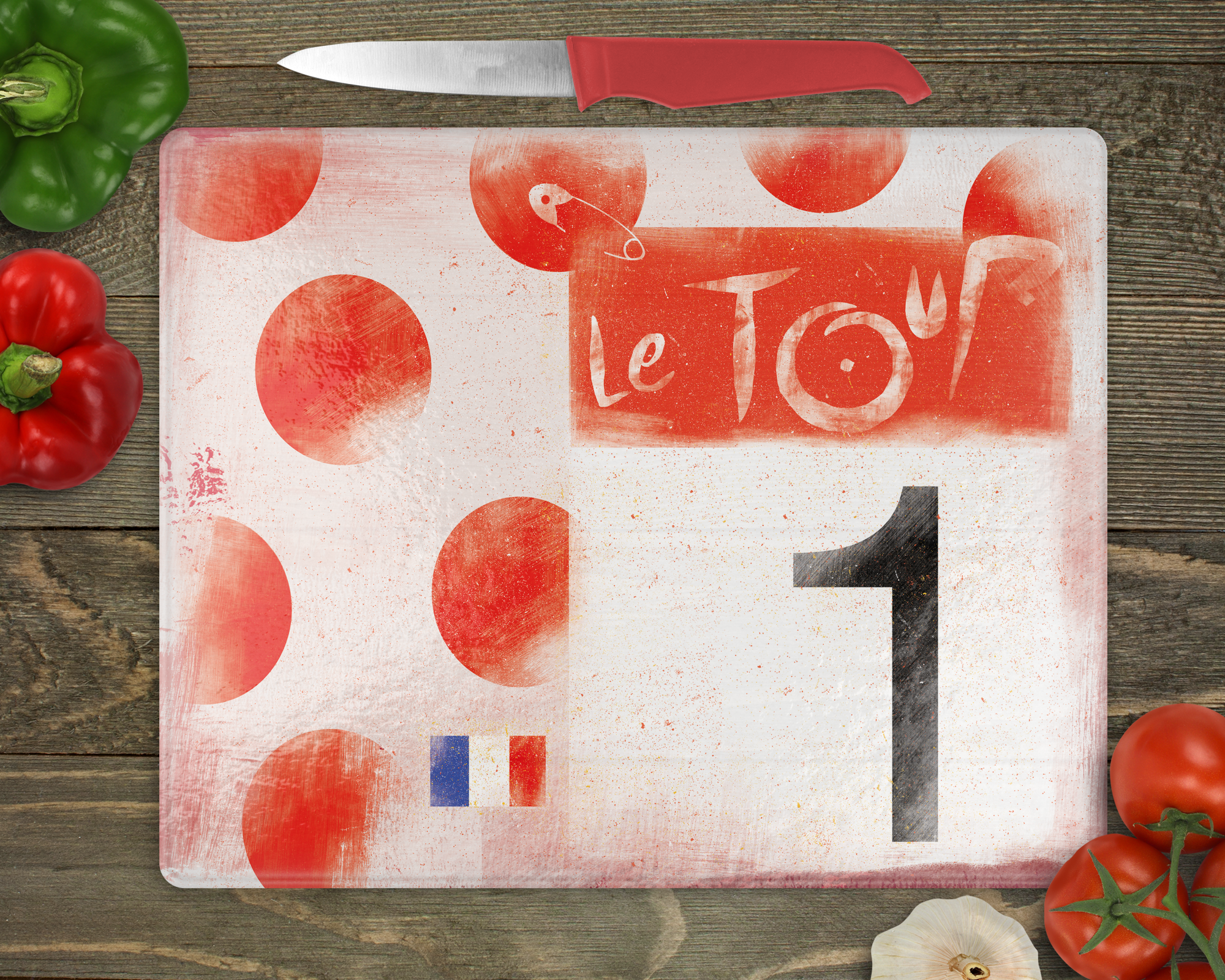 Polka Dot Jersey chopping board