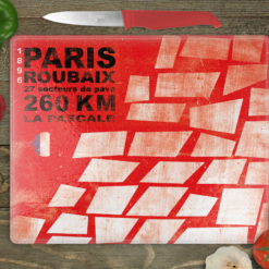 Paris Roubaix Cycling Inspired Chopping Board