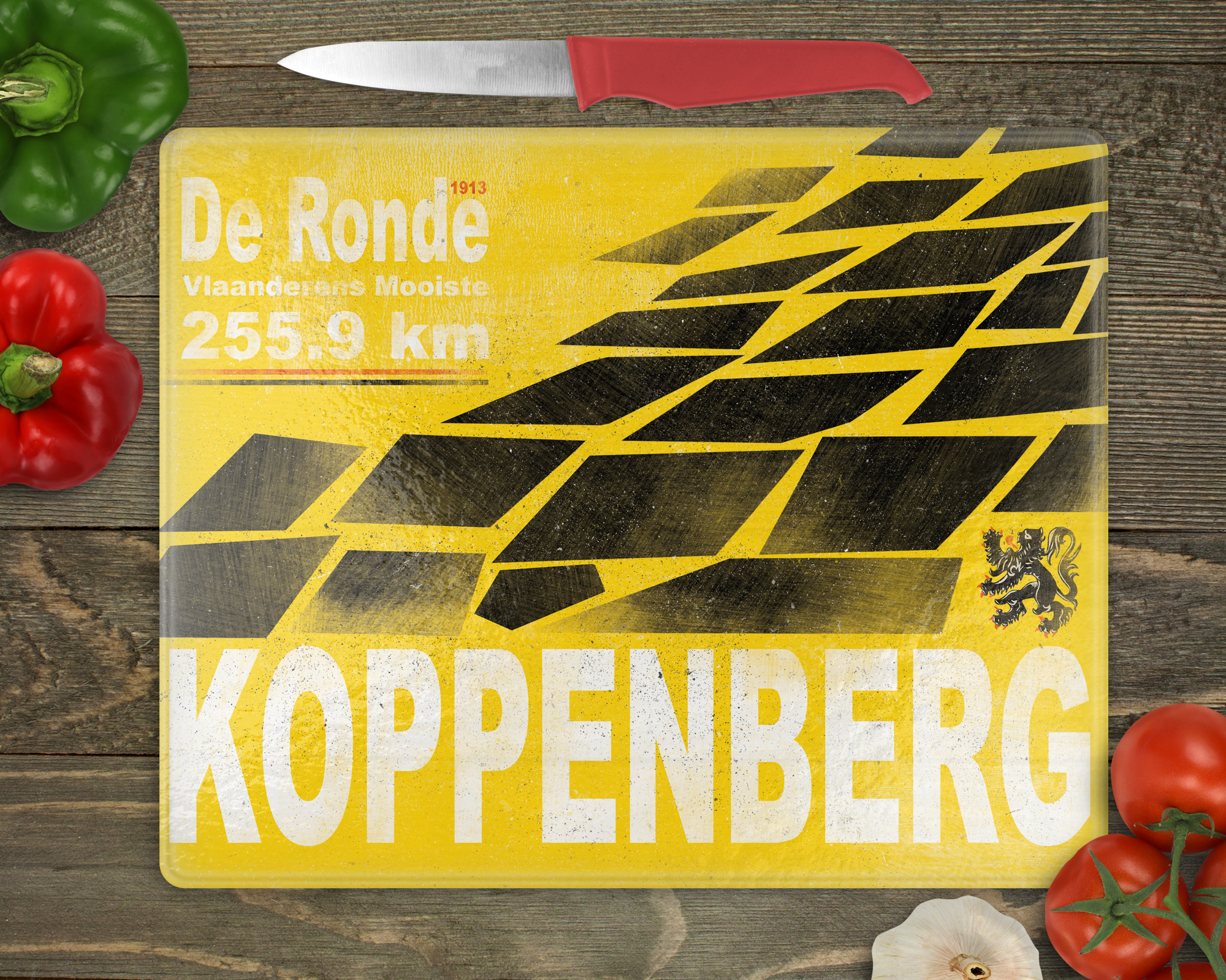 tour of flanders chopping board