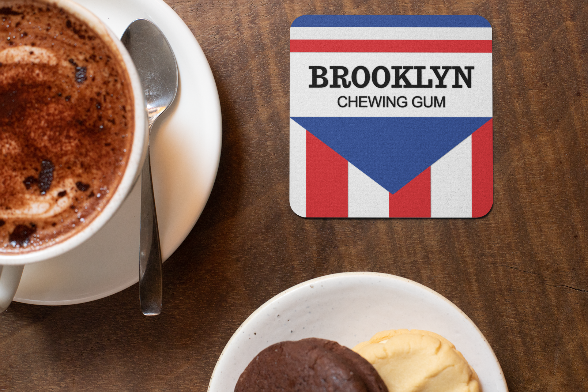 Brooklyn Chewing Gum coaster