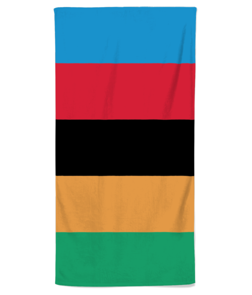 World Champ Stripes beach towel