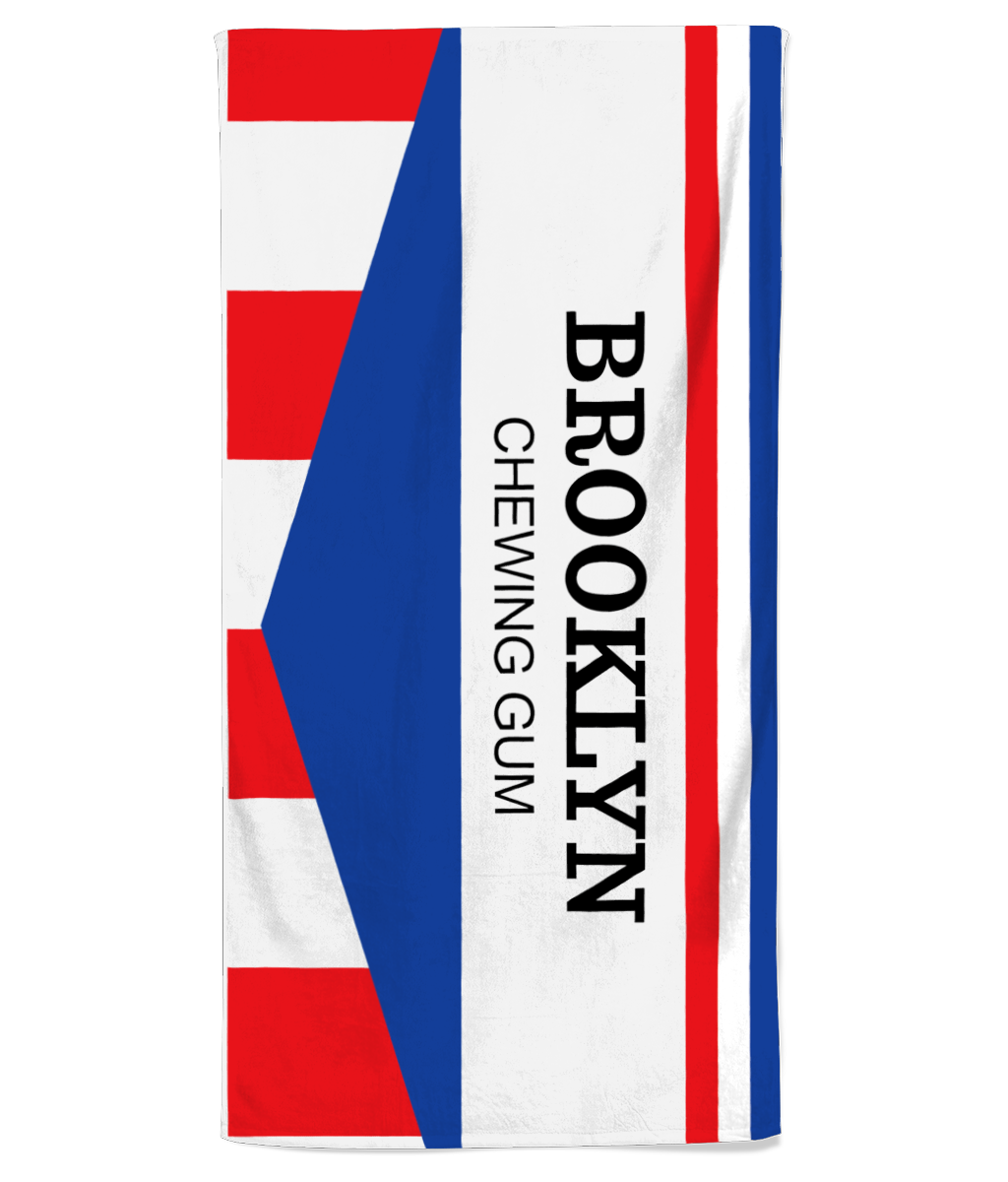 brooklyn chewing gum beach towel