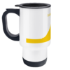 col du tourmalet yellow travel mug