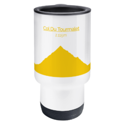 Col Du Tourmalet Yellow Travel Mug