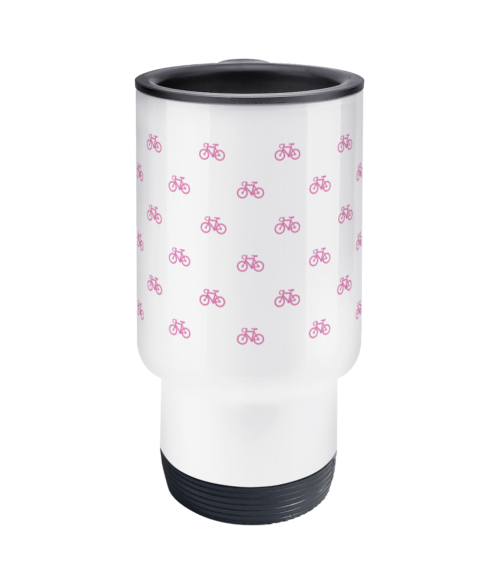 little pink bikes travel mug