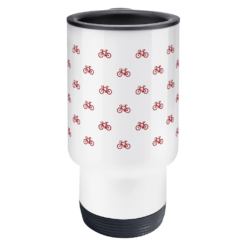 Mini Bikes Red Travel Mug