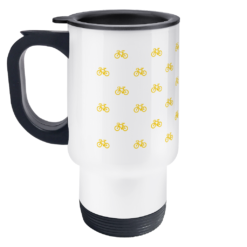 Mini Bikes Yellow Travel Mug