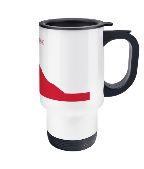 ventoux red thermos mug