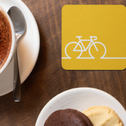 Bike on Yellow Coaster