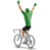 mini cyclist green jersey winner
