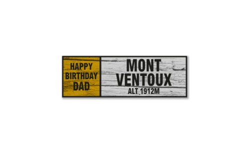 mont ventoux personalised wall sign