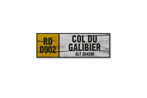 col du galibier wall sign