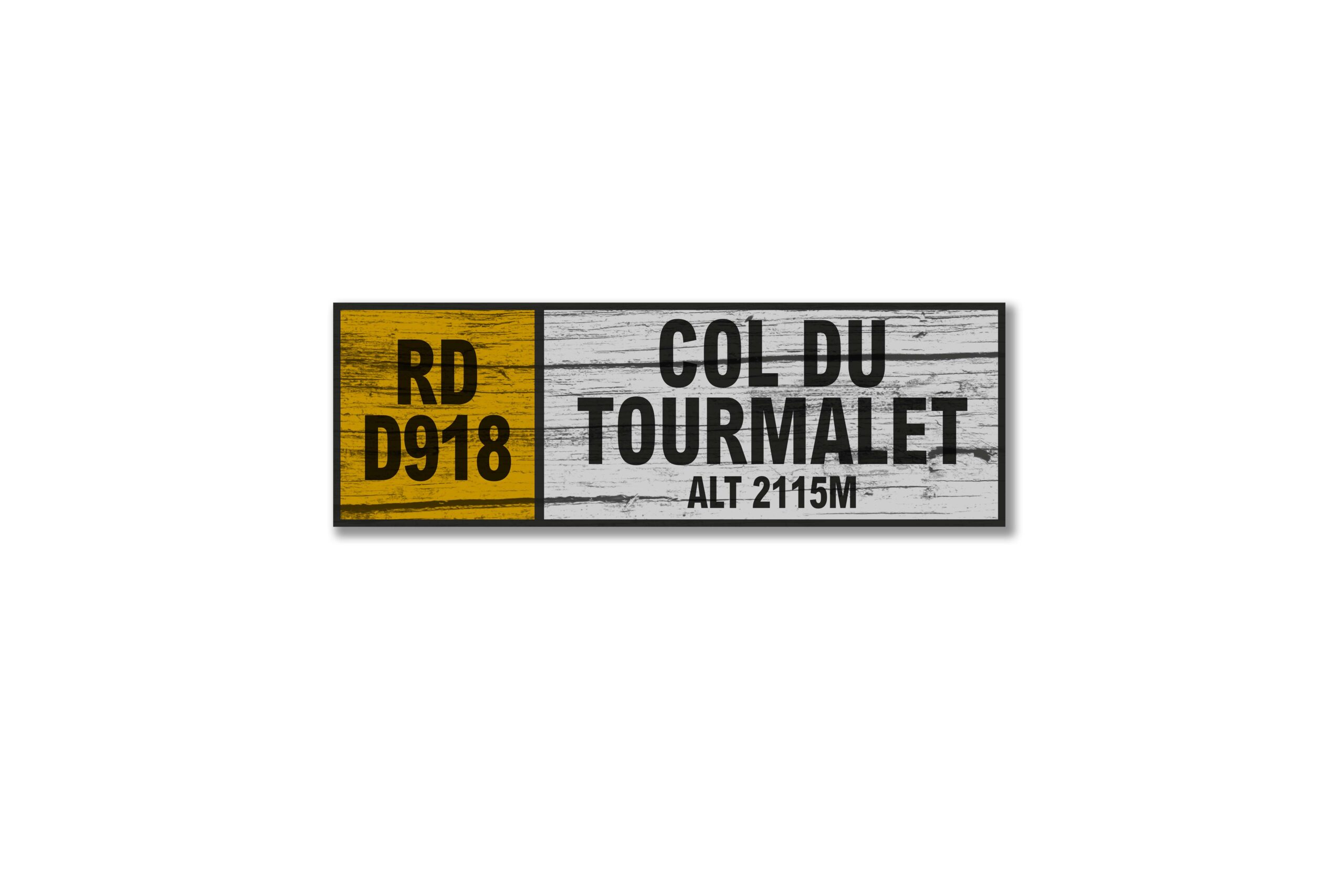 col du tourmalet wall sign