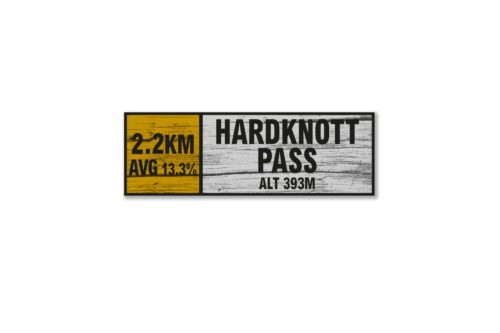 Hardknott Pass wall sign