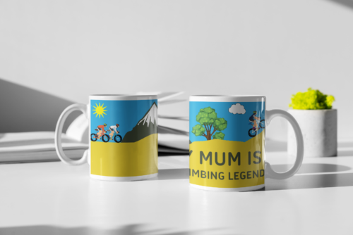 mum is a climbing legend mug