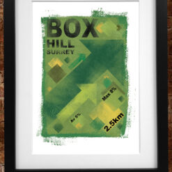 Box Hill Cycling Climb Print