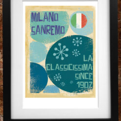 Milan San Remo Cycling Race Print