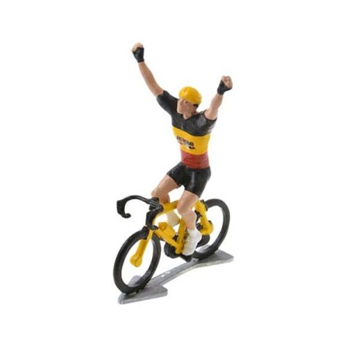 mini cyclist winner figurine